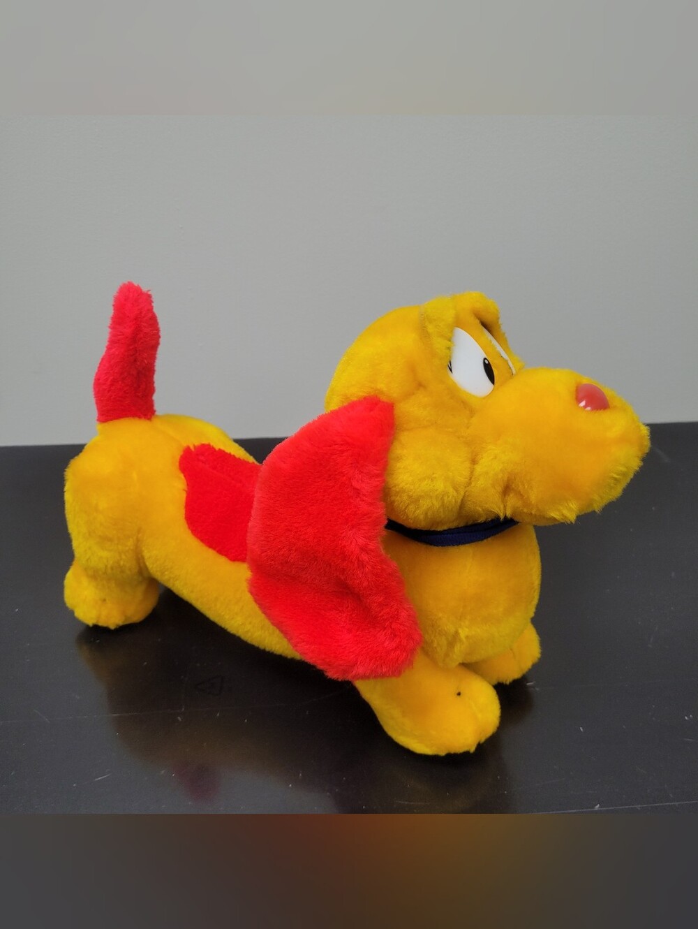 GANZ Gold Yellow Dachshund Dog Plush Stuffed Cartoon Animal Carnival Prize